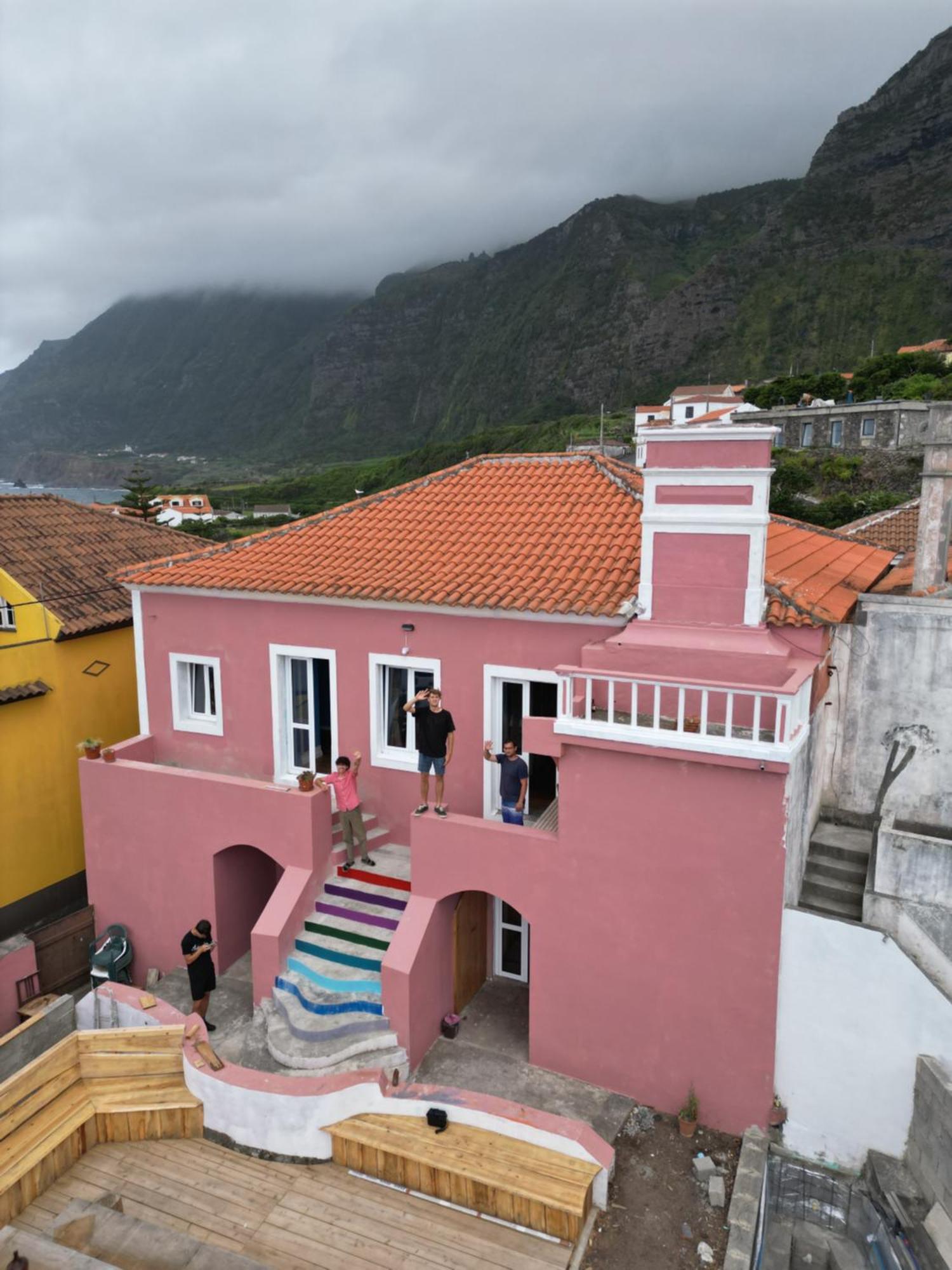 Auberge de jeunesse The Pink House à Faja Grande Extérieur photo