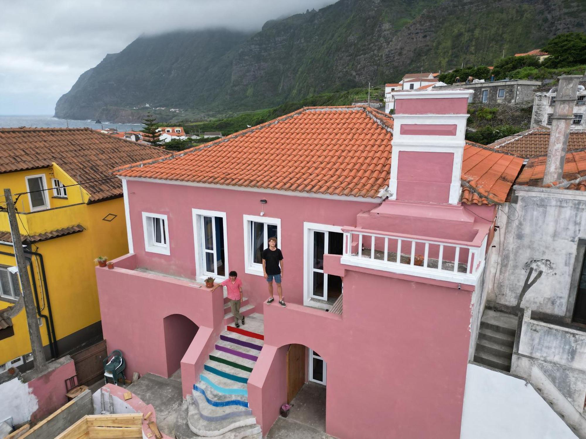 Auberge de jeunesse The Pink House à Faja Grande Extérieur photo